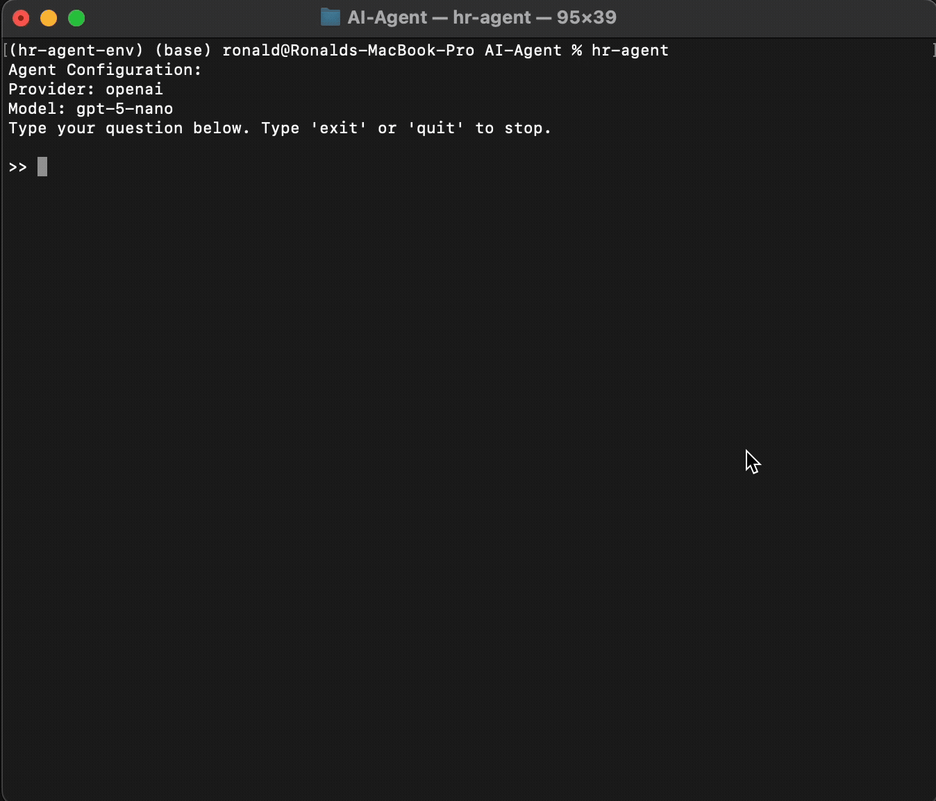 Toy AI Agent